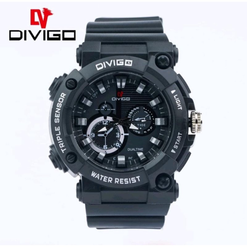 Jam Tangan Divigo Anti Air Jam Tangan Rubber Pria