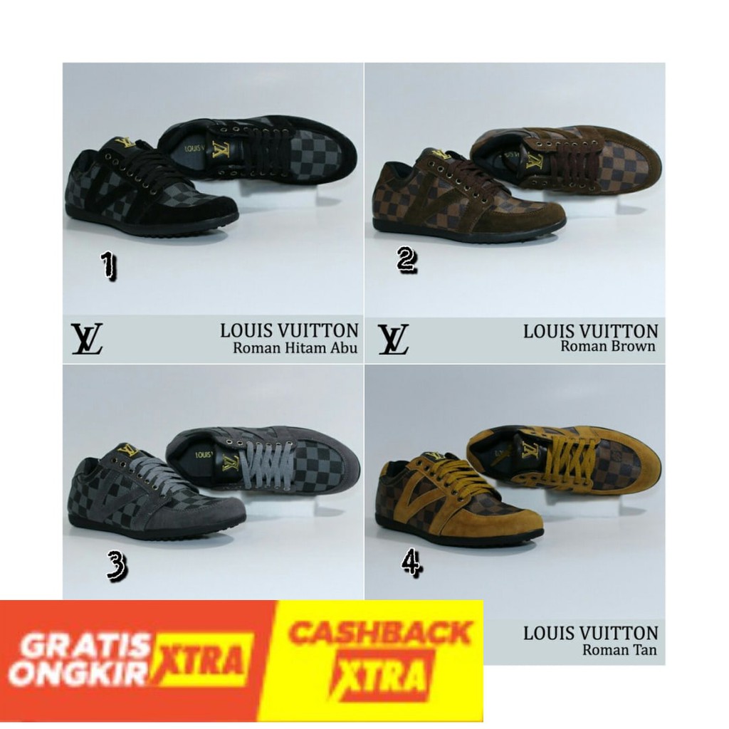 ORIGINAL  - [LV] LOUIS VUITTON ROMAN CASUAL FORMAL MEN PRIA terlaris termurah terkeren promo