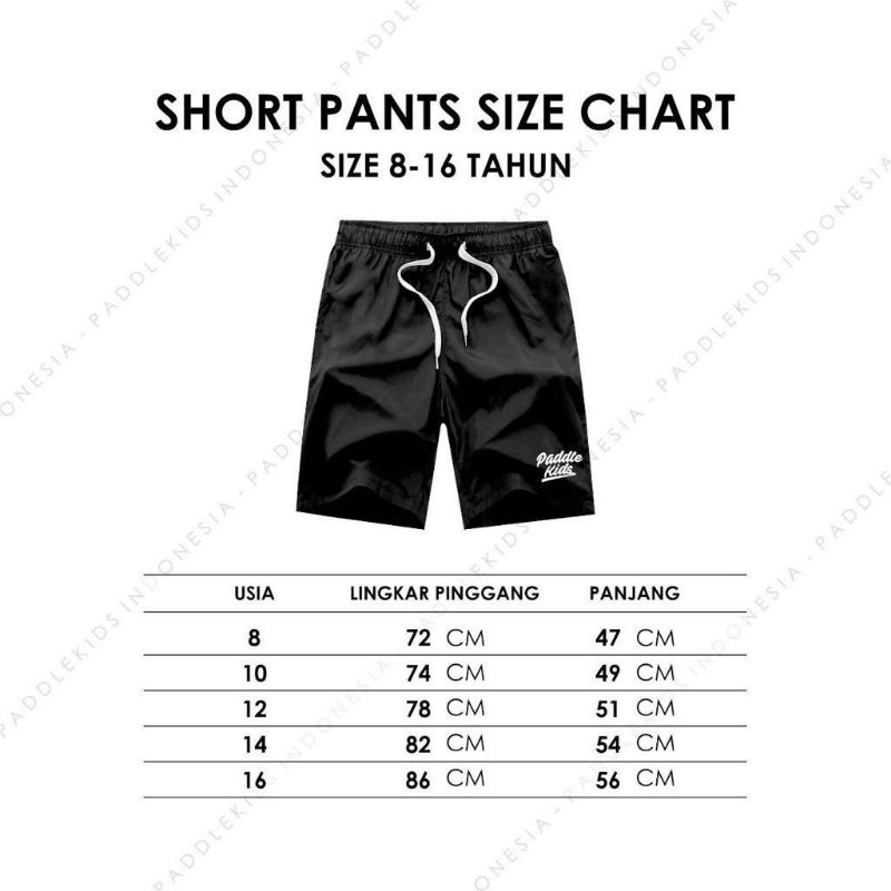 shortpants paddlekids 8-16