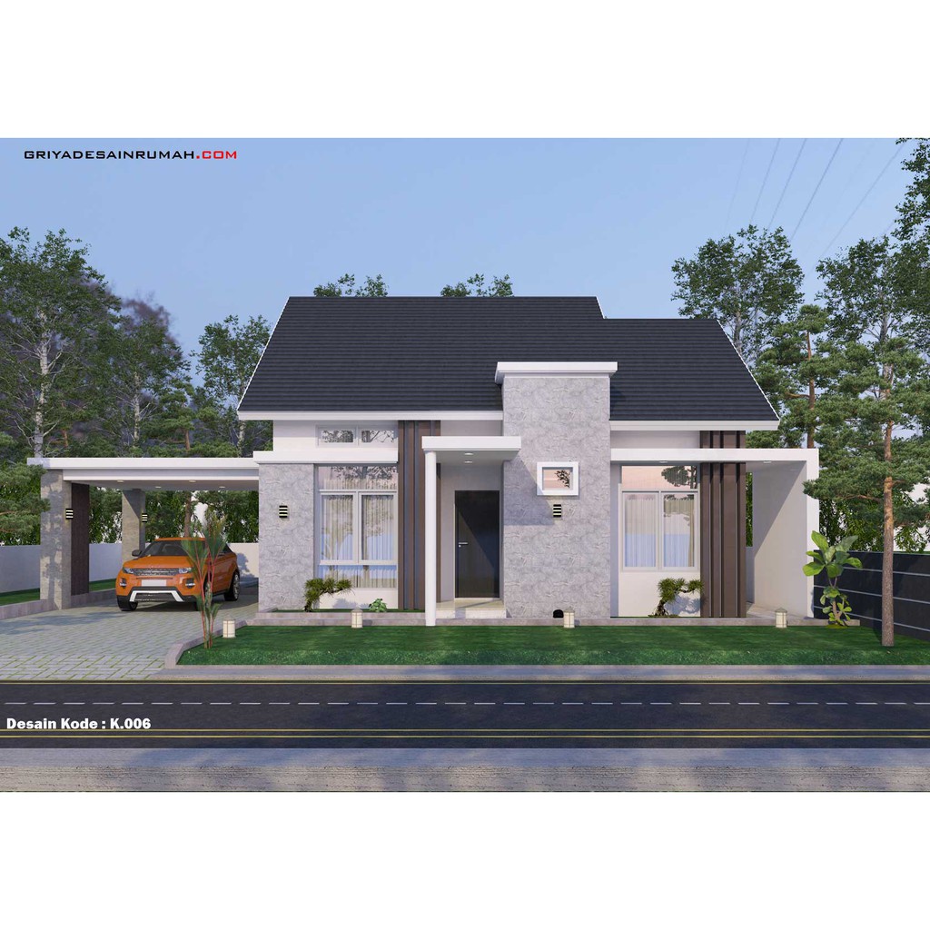 Jual Desain Rumah 1 Lantai Ukuran 10x10 Meter 3 Kamar Tidur Minimalis Tropis Modern Indonesia Shopee Indonesia