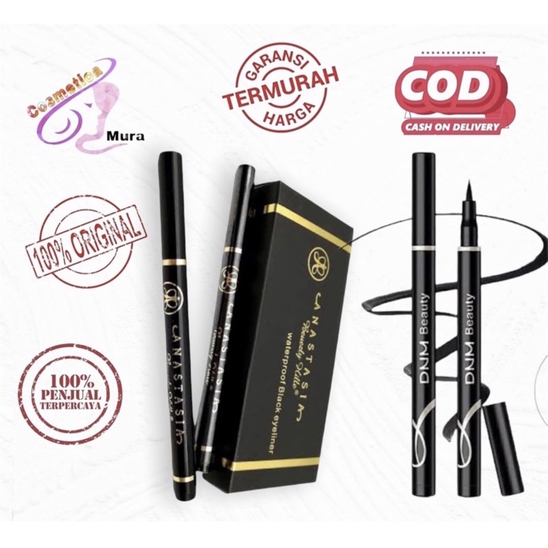 anastasia eyeliner pen murah !! eyeliner baby doll super tebal - DNM eyeliner Pen