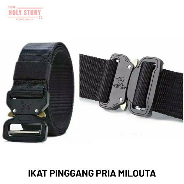 Ikat Pinggang Kanvas Pria Tactical Militer - Gesper Pria - Canvas Military Tactical Belt - 125cm
