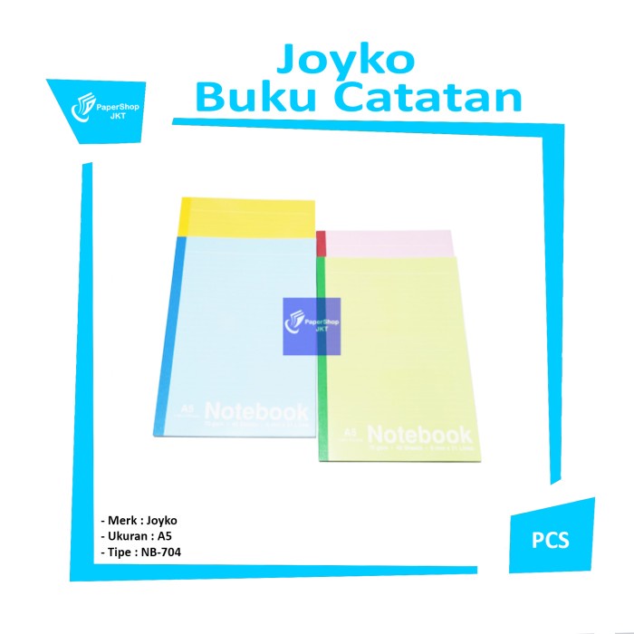 

[RESTOCK] JOYKO Buku Catatan Notebook A5 NB-704 [ PER BUKU ]