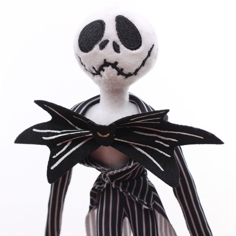 30cm Boneka Nightmare Before Christmas Jack Skellington &amp; Santa Jack &amp; Zero Plush Doll Toys Mainan