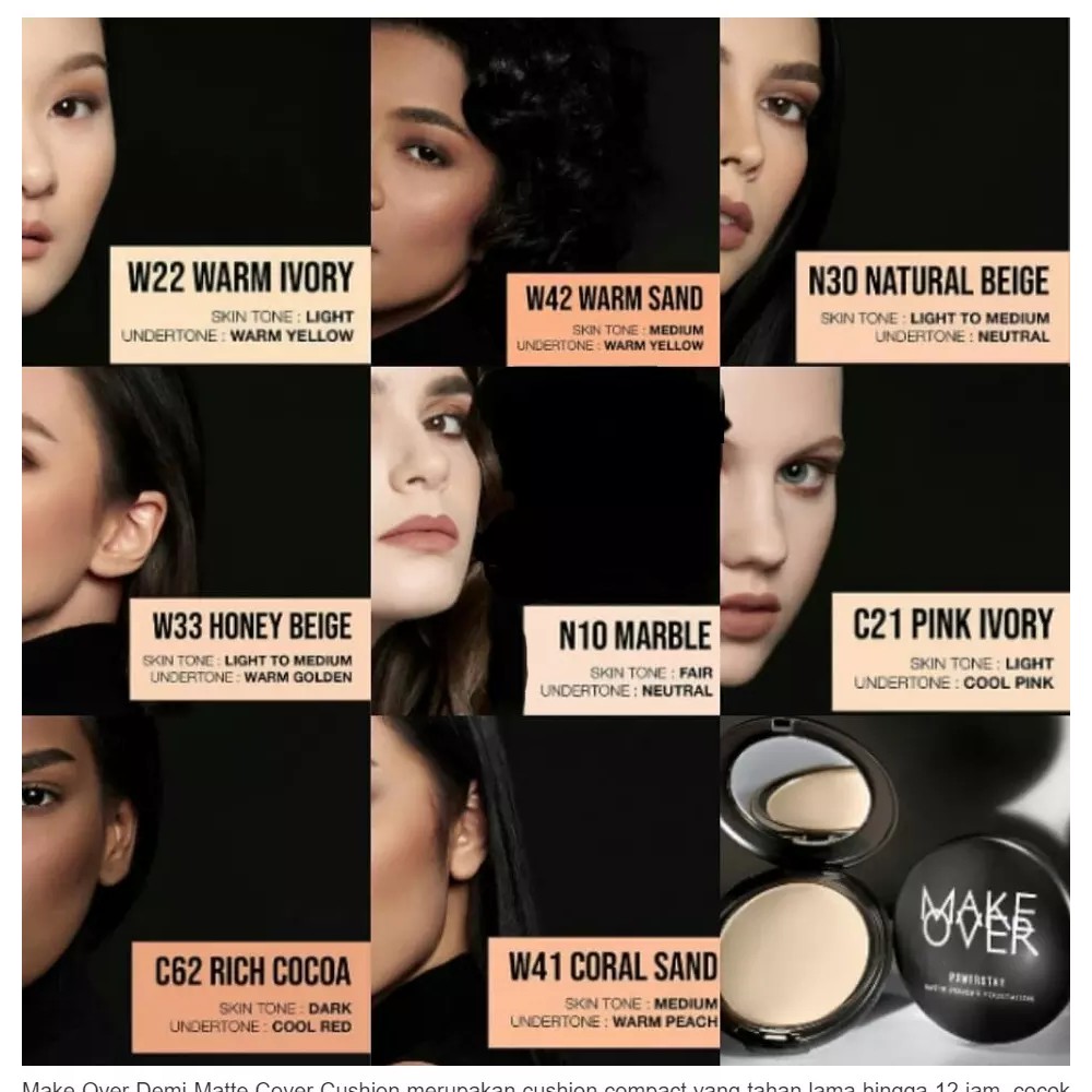 MAKE OVER POWERSTAY DEMI - MATTE COVER CUSHION