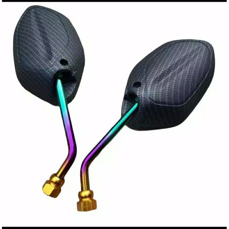 spion karbon panjang tangkai pelangi Jupiter,beat,mio