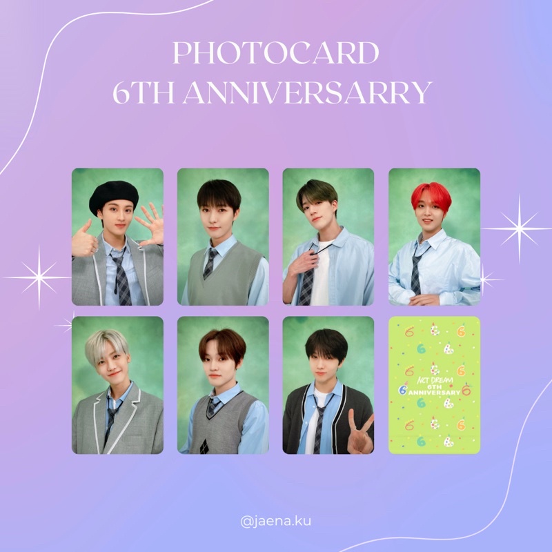 [NCT DREAM] PHOTOCARD/ID PHOTO 6th ANNIVERSARRY NCT DREAM ‼️BACA DESKRIPSI‼️