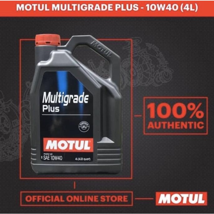 OLI MOBIL Oli Mesin Mobil Motul Multigrade 10W40 Galon 4 Liter