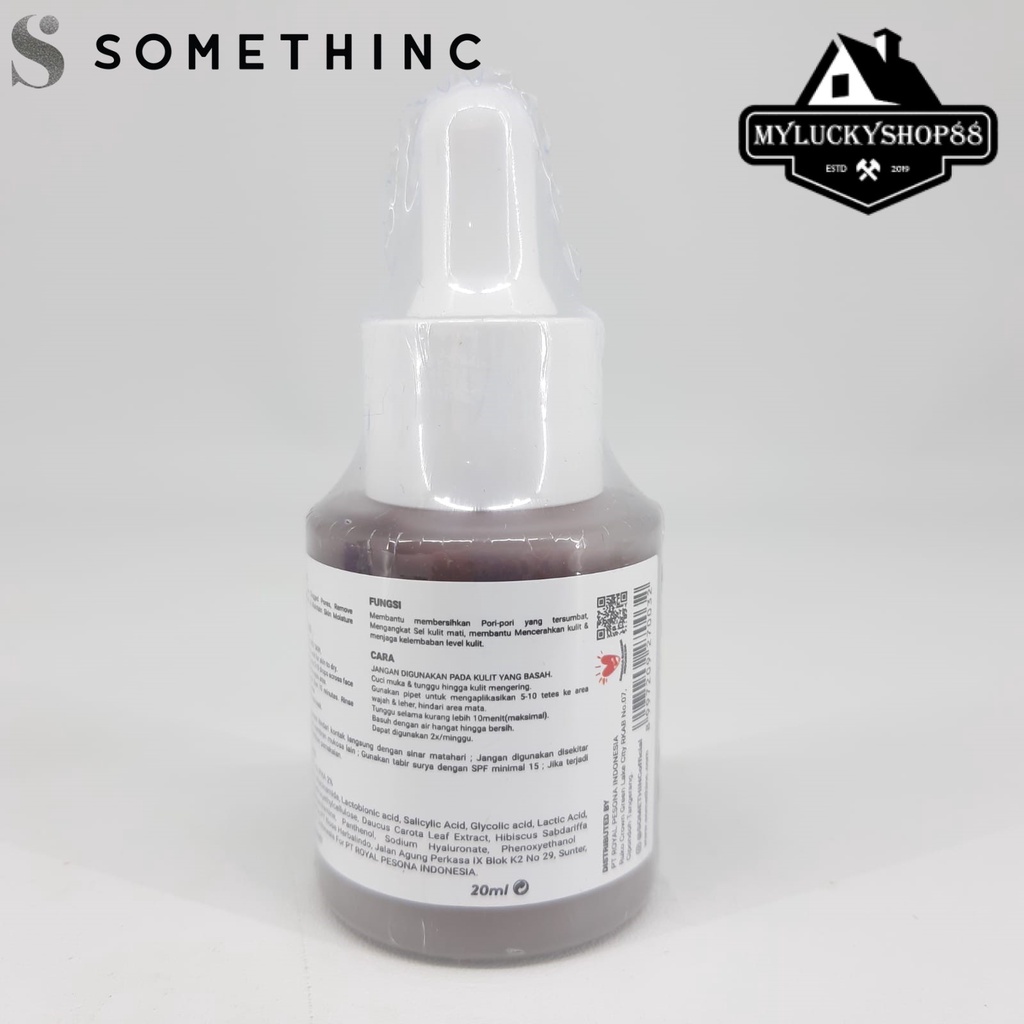 Somethinc AHA BHA PHA Peeling Solution 20ml 20 ml Serum Wajah Muka