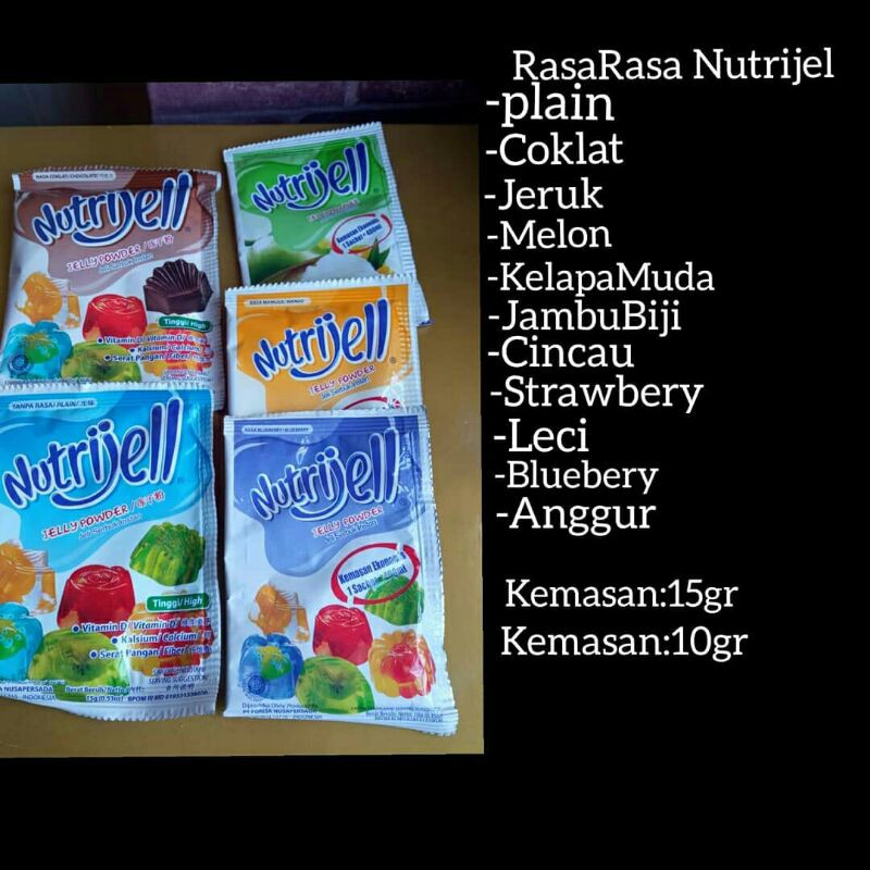 

Nutrijell Aneka Rasa 10gr-20gr