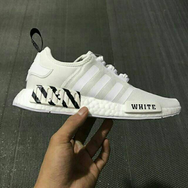 Adidas NMD R1 x Off White " Triple White "