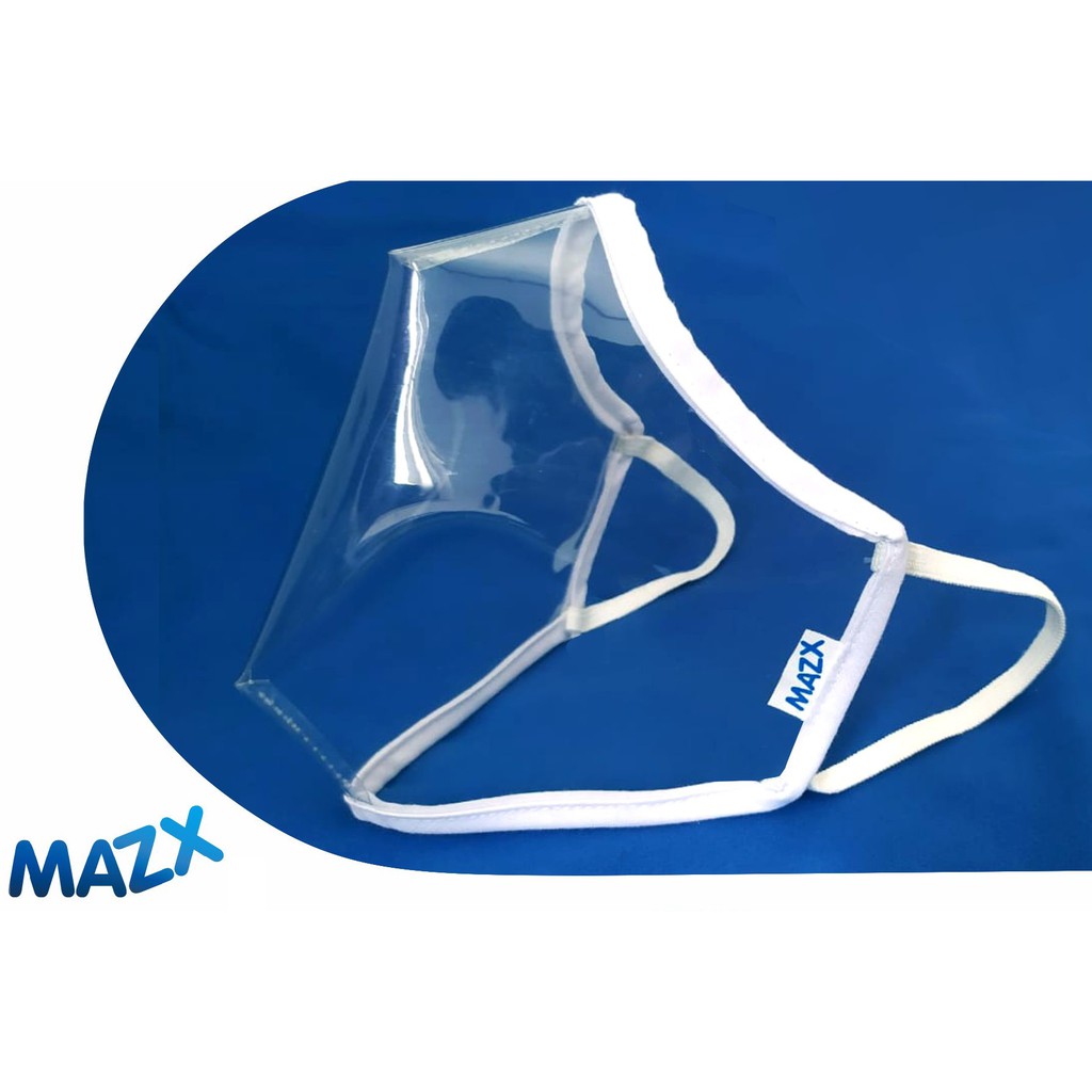 Masker transparan pengantin wedding mulut bening bonus filter respirator non medis kain earloop hijab konektor kesehatan non kn95 kf94 duckbill face shield mask dua ukuran bisa sepasang clear tembus pandang-3