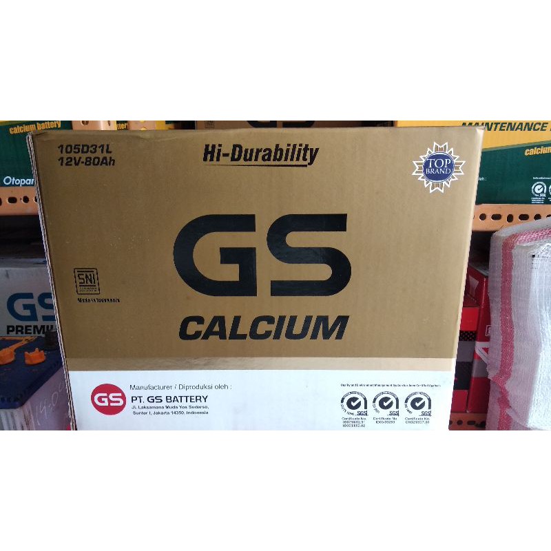 GS CALCIUM 105D31L 12V 80Ah