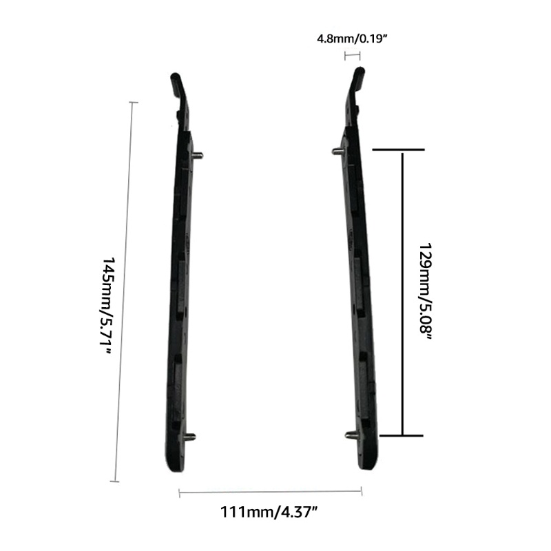 zzz Desktop Hard Drive Disk Bracket Optical Drive Bit Bracket Hard Disk Cooler Computer Mounting Rails Left Right 2 Pcs