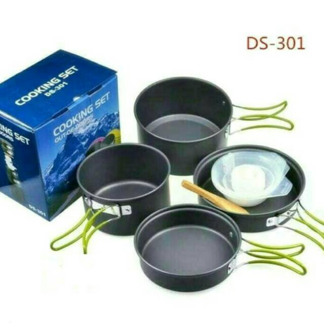 NESTING COCING SET ALAT MASAK KEMPING ALAT MASAK GUNUNG OUTDOOR
