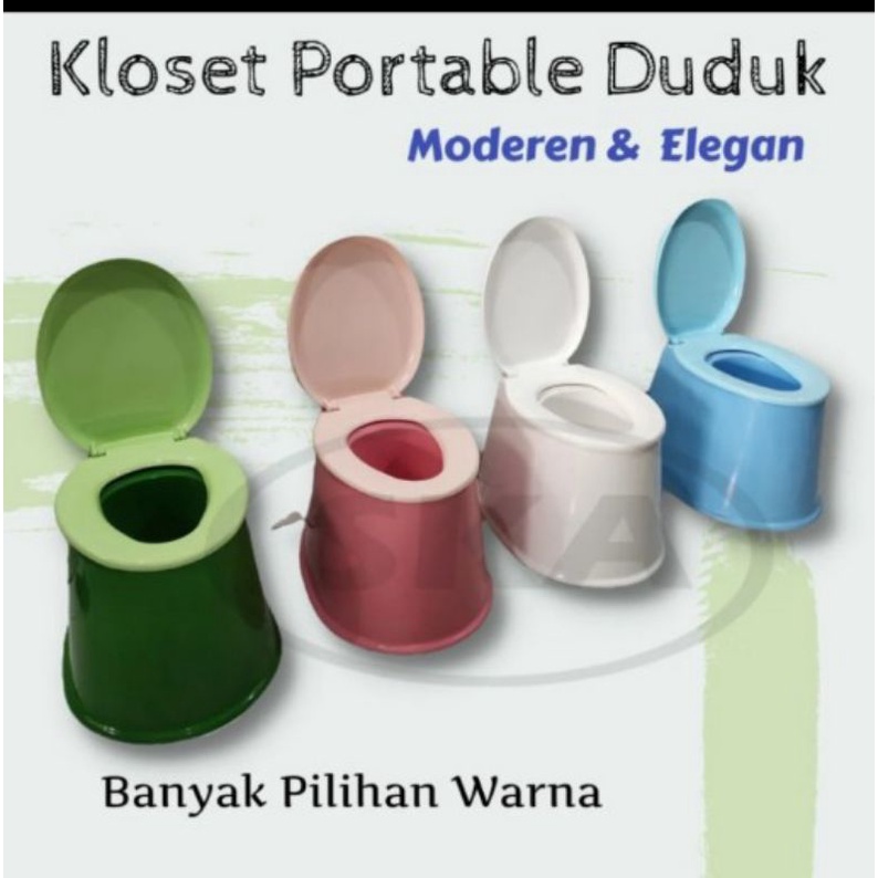 KLOSET DUDUK PORTABLE / KLOSET KURSI JONGKOK / KLOSET PORTABLE MODERN / KLOSET IBU HAMIL / KLOSET