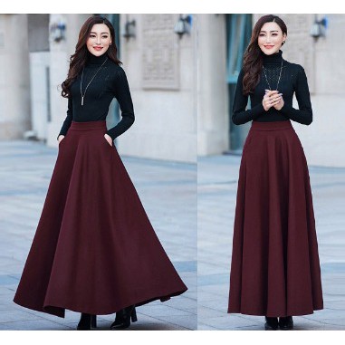 ROK PANJANG SPANDEK PREMIUM JERSEY JUMBO &amp; STANDAR WANITA MODEL KOREA BISA COD