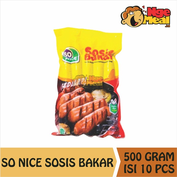 

SO NICE Sosis Bakar Kombinasi isi 10 Pcs 500 Gram