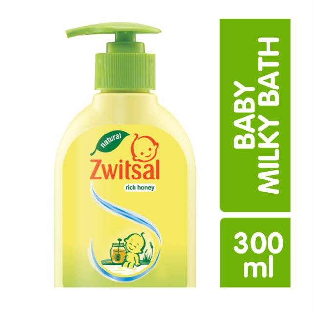 Zwitsal Baby Bath Natural Rich Honey 300 mL / Zwitsal Baby Bath Natural Milk Bath 300 mL / Babylexx