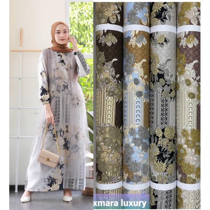 Kain  Maxmara Lux motif Arumi terbaru (harga Per 0.5 m )