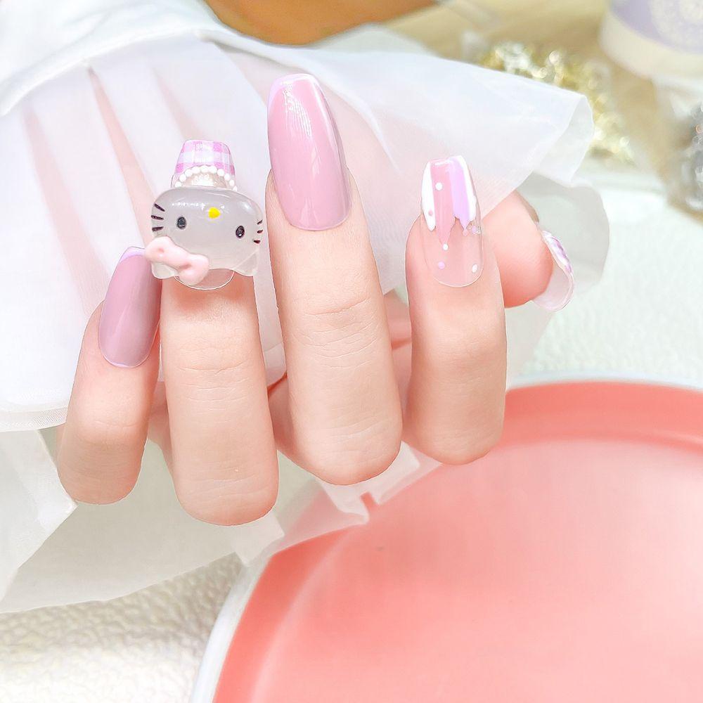 Nickolas1 Perhiasan Nail Art Warna Kartun Kelinci Bebek Beruang Jepang DIY Ornamen