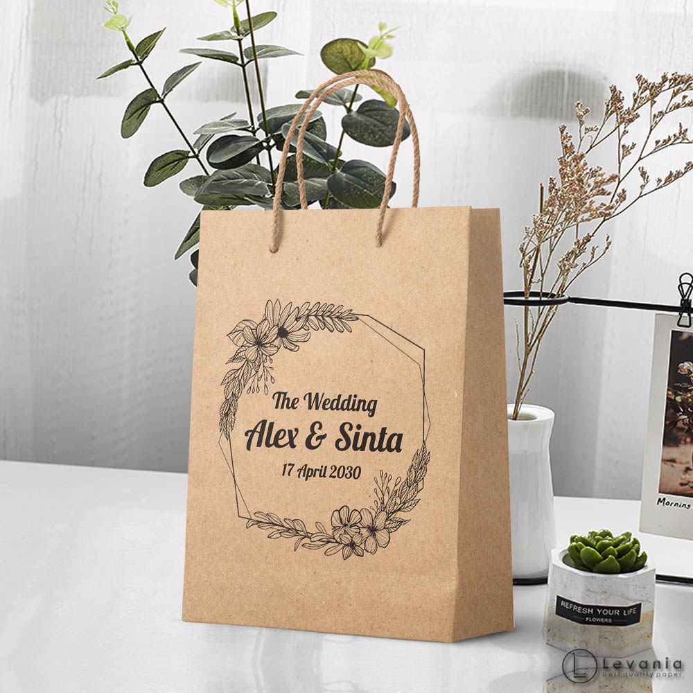 

Size 13,5 x 5,5 x 16,5cm - Paperbag - Tas Kertas Coklat