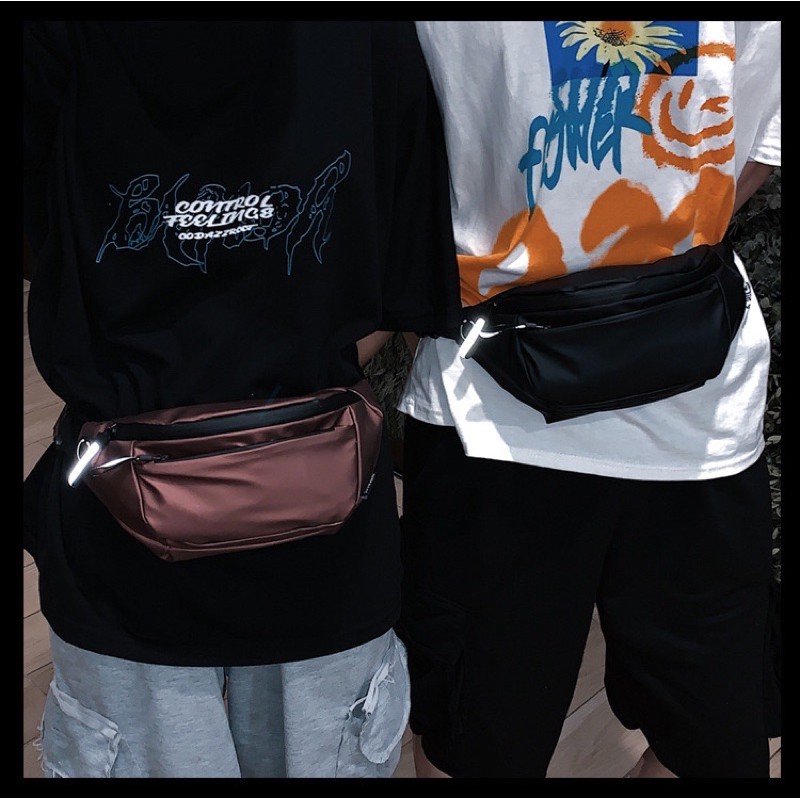 Waistbag Pria Original Import Waterproof Selempang Sling Bag Tas Pinggang B