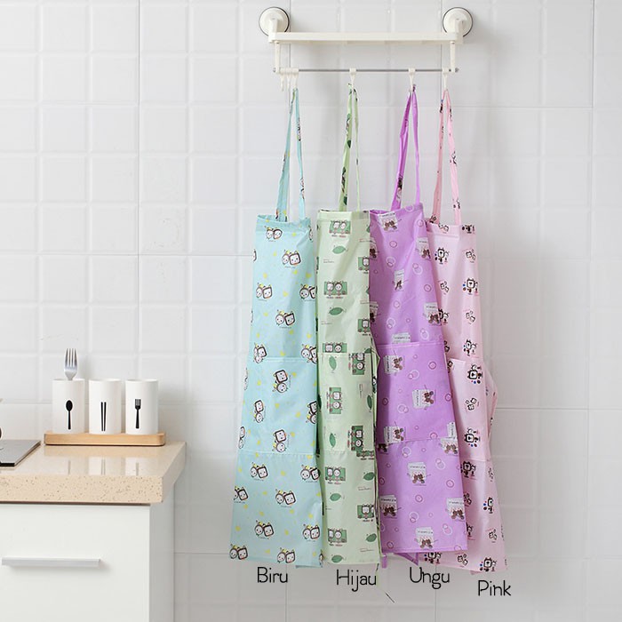 ST-402 Celemek Masak Dapur Koki Keren Apron Anti Air /Celemek Waterproof