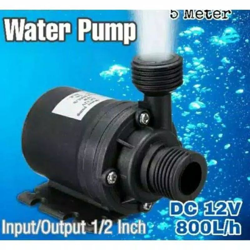 Pompa Air Aquarium Ikan Submersible Pump Fish Tank 12V Pompa DC 12V Pompa Celup