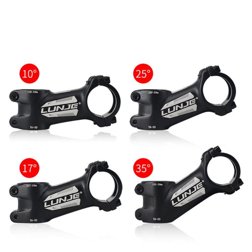 Lanfy Batang Sepeda Gunung Mountain Power Parts MTB Sepeda Parts Aksesoris Sepeda Bicycle Stem Aluminium Alloy10°/17°/25°/35° Tangkai Sepeda 17derajat