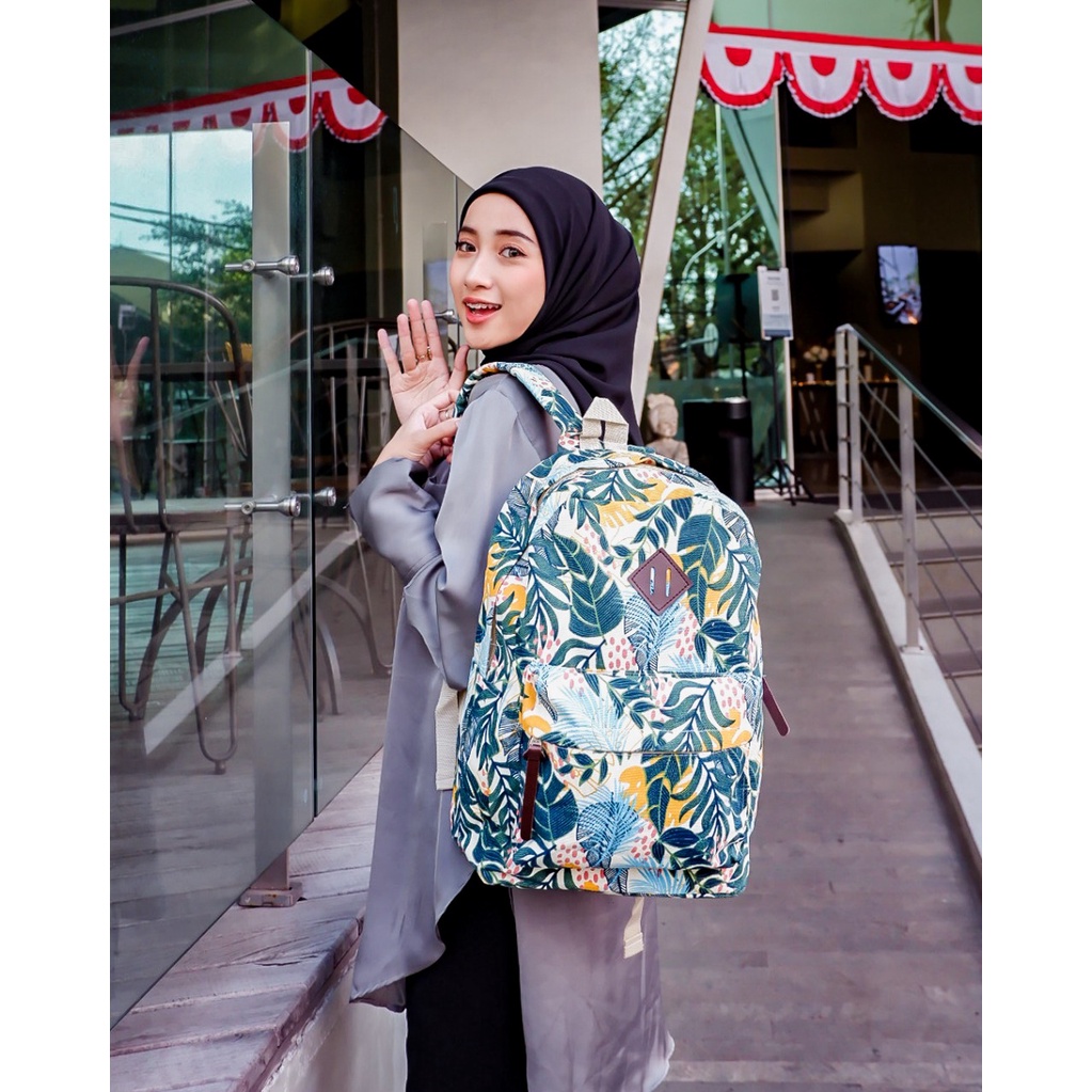 BACKPACK TROPICANA // taskanvasbdg - tas kanvas - tas ransel wanita - tas wanita - tas lucu - tas cewek