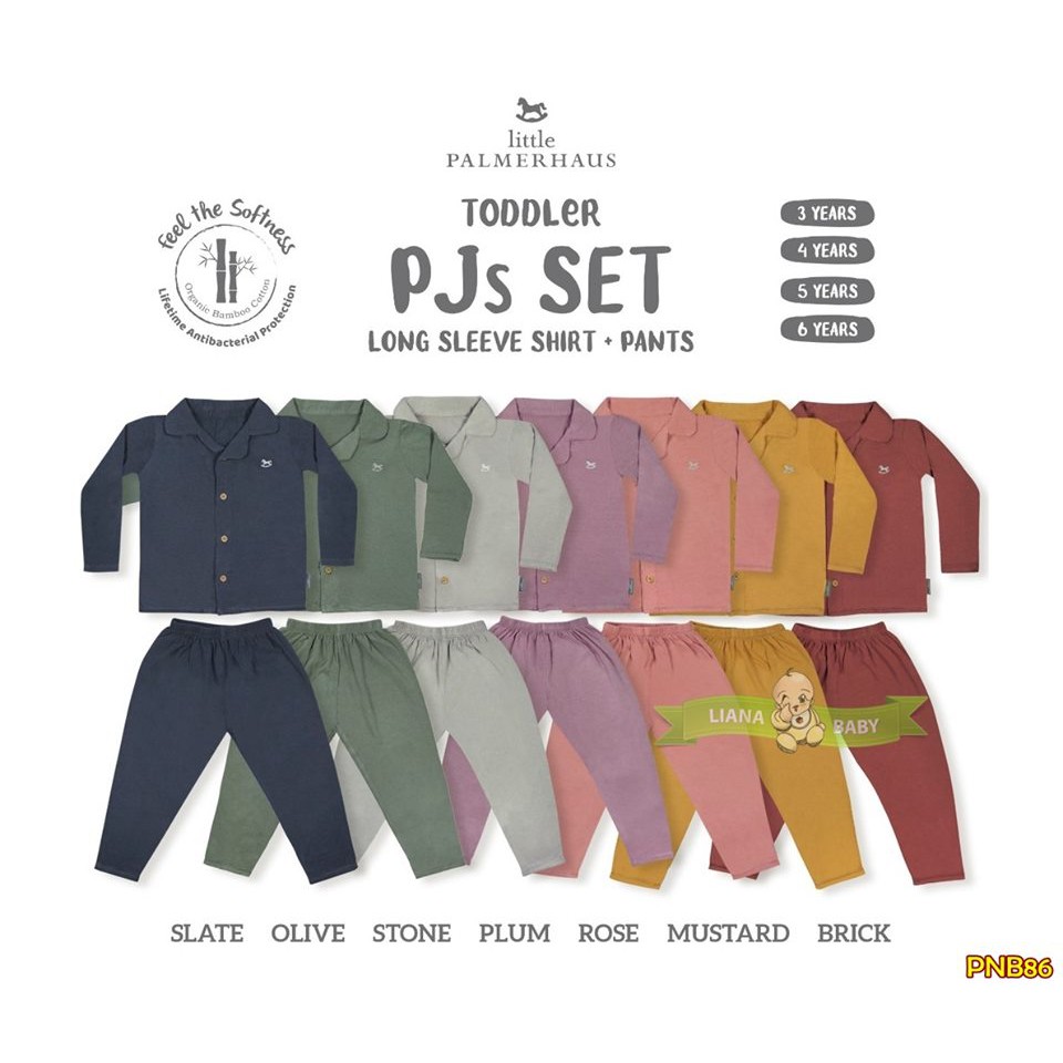 PNB86 PIYAMA LITTLE PALMERHAUS PAJAMAS SET TODDLER