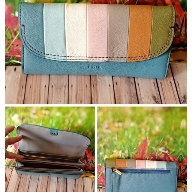 Dompet FOSSIL Cleo Multicolor New Original