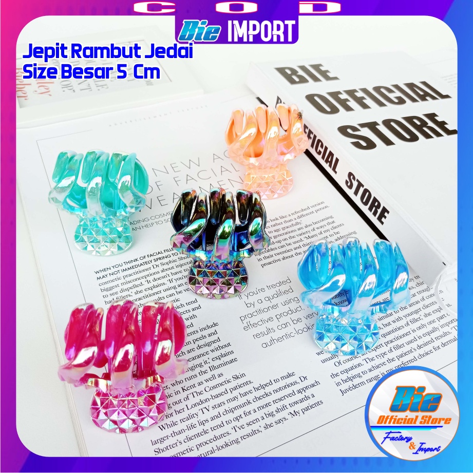 Jepit Jedai Bangkok Ori Besar Model Diamond Color Premium Impor Best Seller