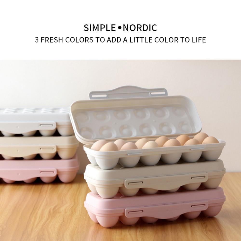 Top Egg Storage Tray Tempat Penyimpanan Telur Camping Piknik BBQ Plastik 12/18grids Organizer