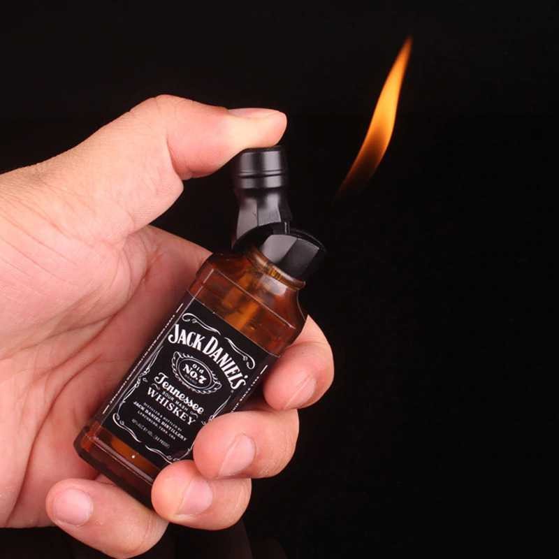 Korek Gas Mancis Korek Api Lighter Desain Botol Whiskey Jack Daniels