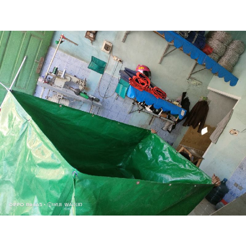 Terpal kolam kotak  uk 2x1x1 Tipe A20 Orchid terpolin korea