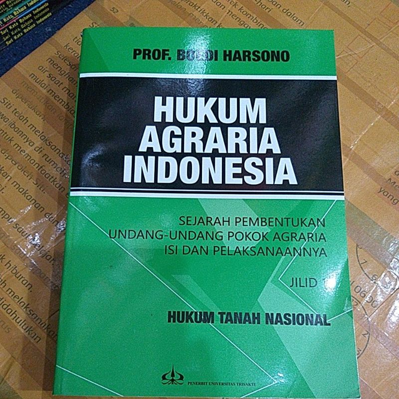 hukum agraria indonesia prof budi harsono