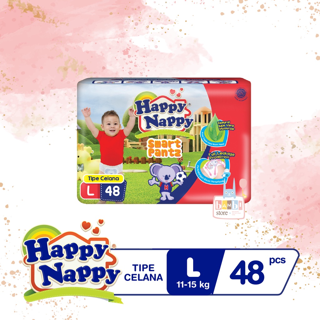 Happy Nappy Smart Pants L48 - Happy Nappy Popok Celana L 48