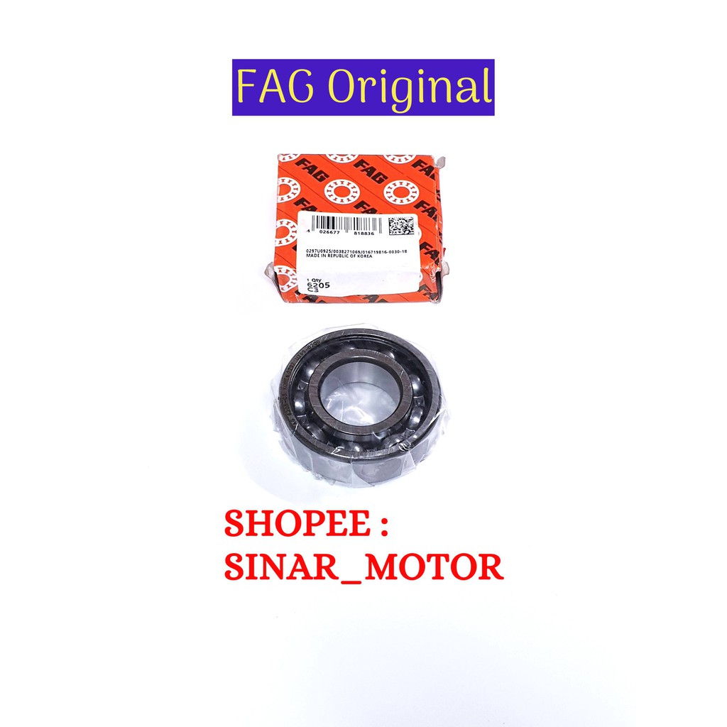 Bearing 6205 c3 FAG