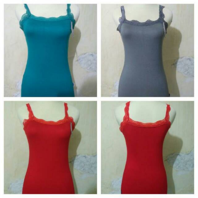 Tank top renda  ukuran standar / tanktop renda