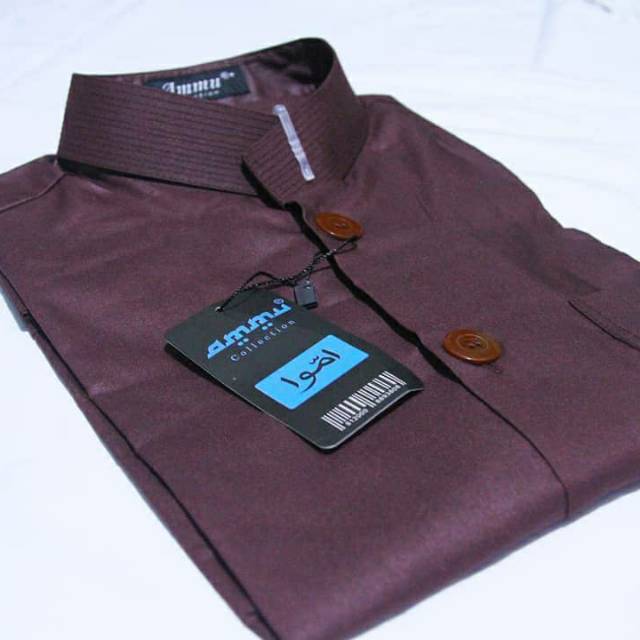 Baju koko Ammu maroon ORI