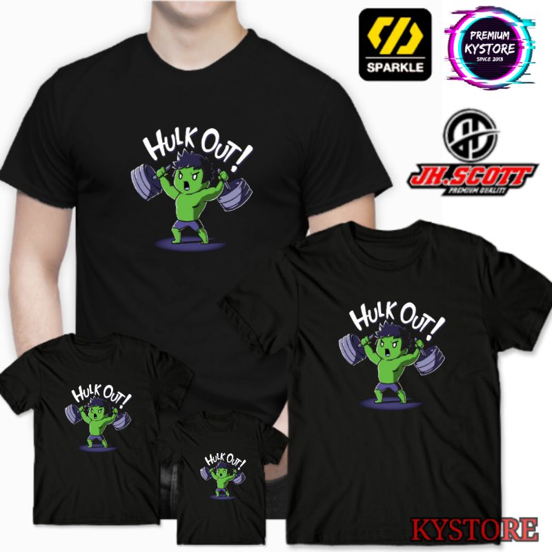 kaos anak pria motif hulk Edisi Famili Combad 30s S,M,L,XL,XXL