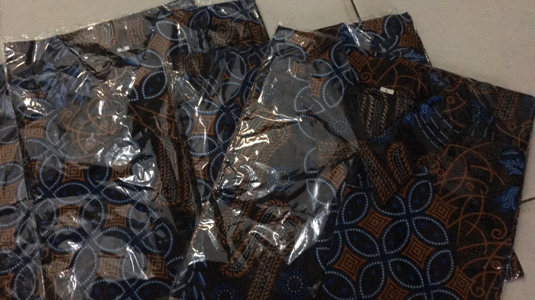 Diskon Bswart Batik Hrb026 Kenongo Hem Pendek Padi Pekalongan M L Xl Batik Pria Murah Modern Grosir