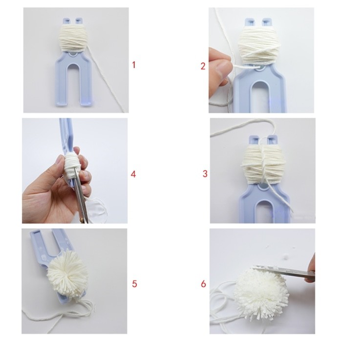 Stick Shape Pom Pom Maker - Alat Membuat Pom Pom