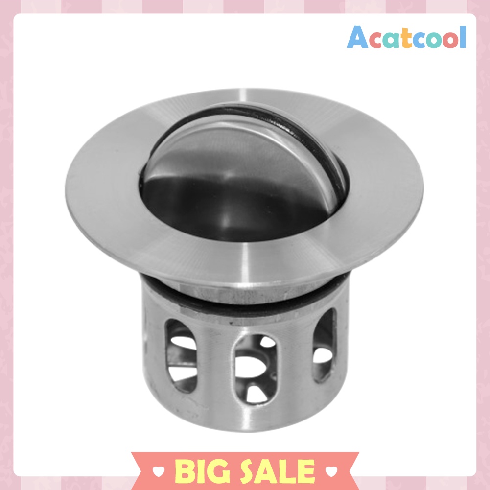 Explosion Proof Stainless Steel Thicken Basket Drain Vanity Stopper Filter