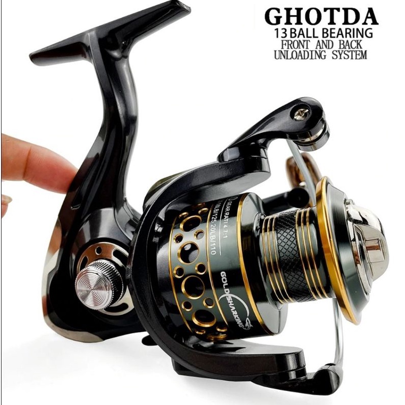 GHOTDA Reel Uk2000 Metal,  BEARING 13 ./ reel / ikan / Laut