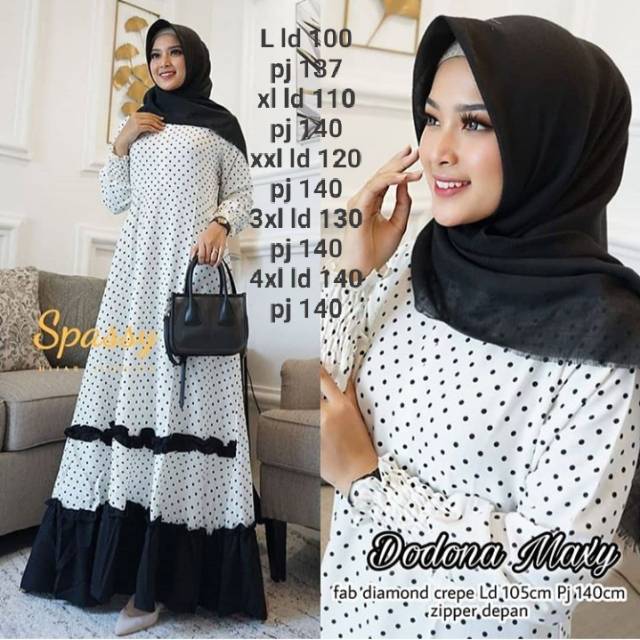 Gamis Terbaru Malika Dress Kondangan Crinkle Mix Brukat Ld 90 Up to 140