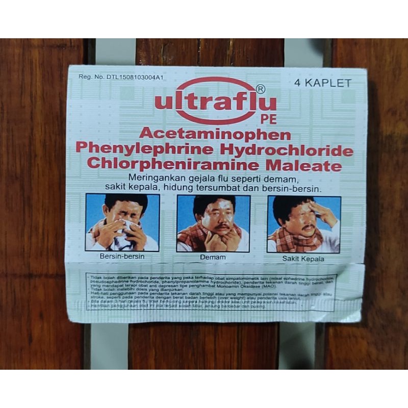 Ultraflu Tab / Obat Flu / Demam / Sakit Kepala / Hidung Tersumbat / Bersin-bersin