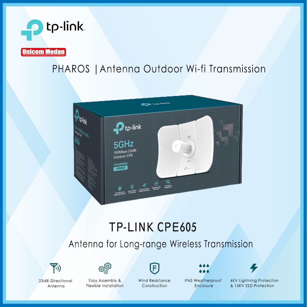 Tplink CPE605 5GHZ 150MBps 23Dbi antenna outdoor wifi transmission